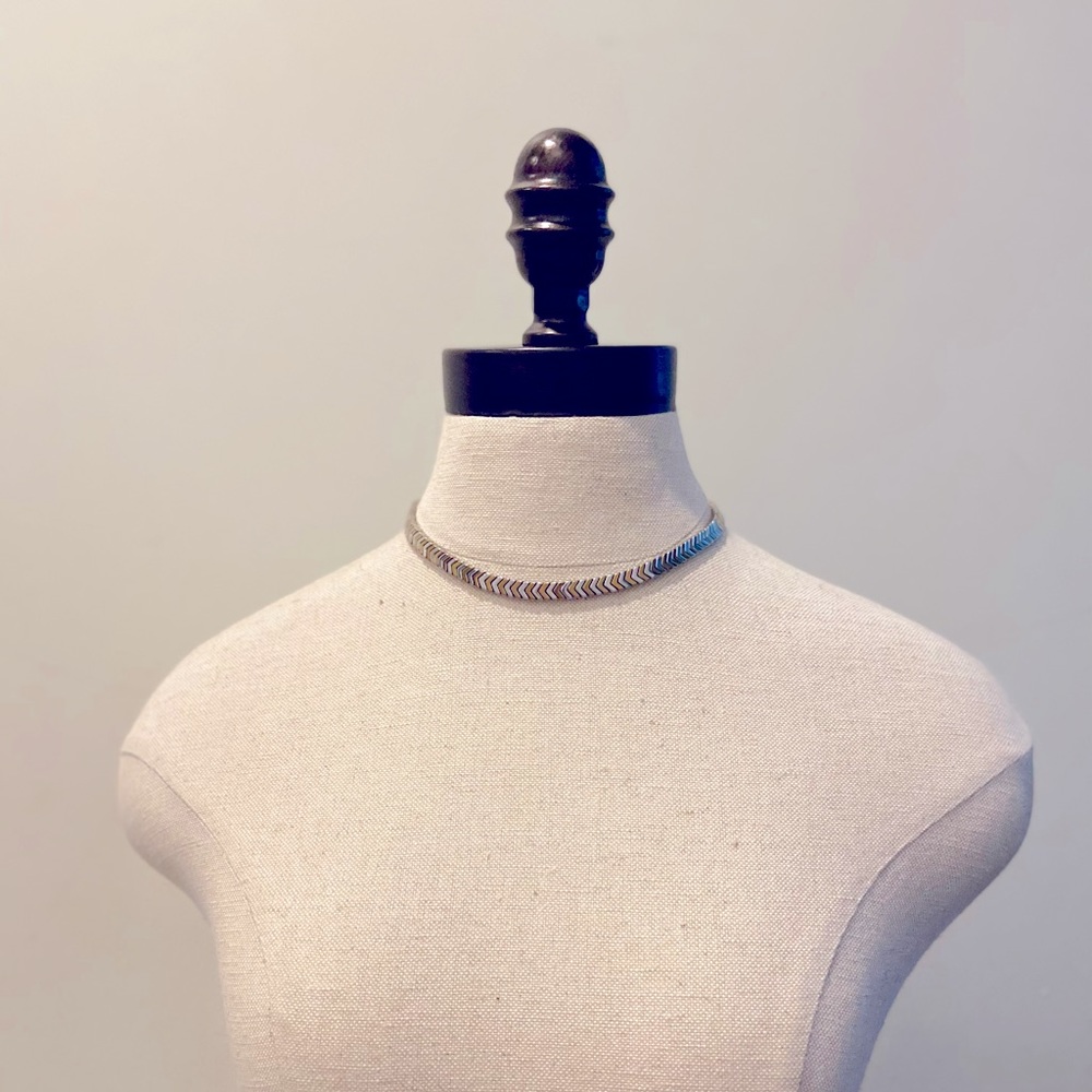 Two Tone Choker Necklace